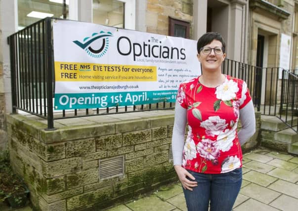Lee Street outside the new clinic in Jedburgh, opening in April.