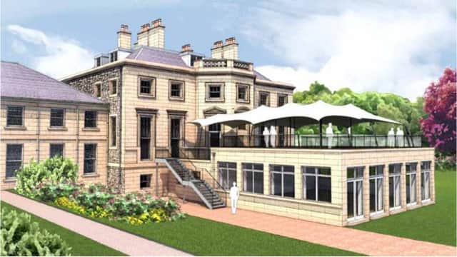 How a new canopy planned at Ednam House Hotel in Kelso would look.