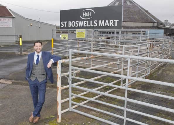 H&H Group CEO Richard Rankine at Newtown St Boswells mart.