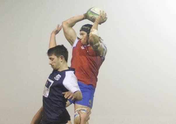 Blake Roff takes the ball in this lineout (archive image)