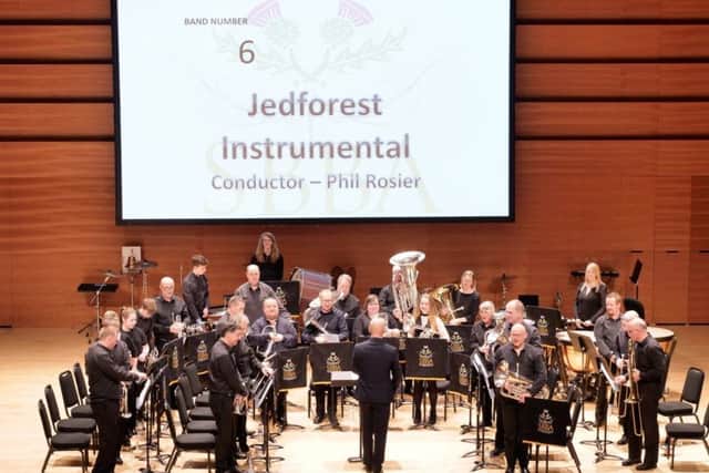 Jedforest Instrumental Band compete in Perth at the Scottish Brass Band Championships.
