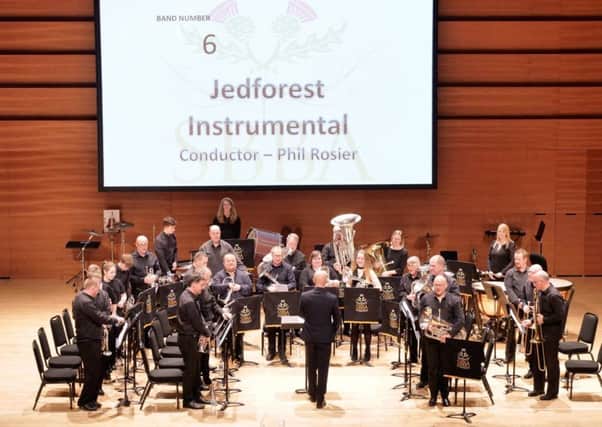 Jedforest Instrumental Band compete in Perth at the Scottish Brass Band Championships.