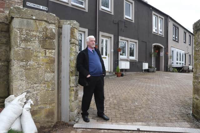 Jedburgh councillor Jim Brown at Richmond Row.