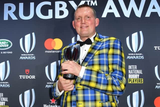 Doddie Weir at the World Rugby Awards in November in Monaco. (Photo: Yann Coatsaliou/AFP/Getty Images)