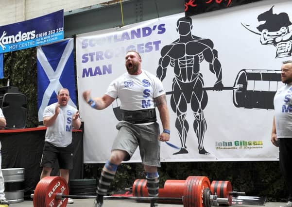 Scotland's Strongest Man event - Cumbernaulds in 2015.