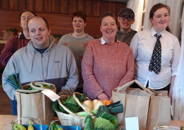 There are high hopes that a partnership set up in 2018 between Border Links and Kelso High School to provide work experience for students with additional needs will continue into the new academic year.
Last August several senior students  met staff from Border Links to talk about how they could work together. The pupils advertise Border Links Veggie Baskets around the school to increase sales, and help to pack them when they work with staff from the social enterprise each Thursday morning