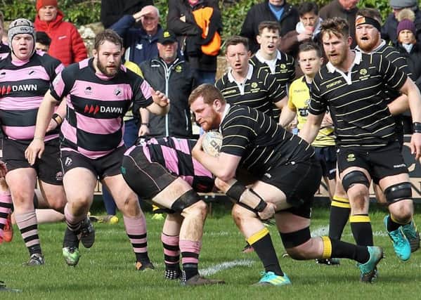 Can Melrose turn the tables on Ayr this weekend at The Greenyards (picture by Douglas Hardie)