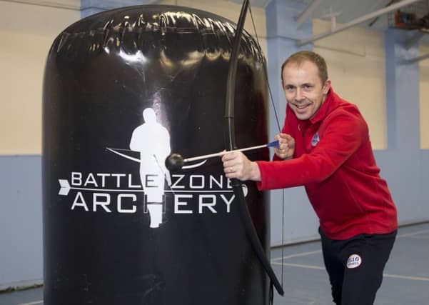 Craig Girvan takes aim.