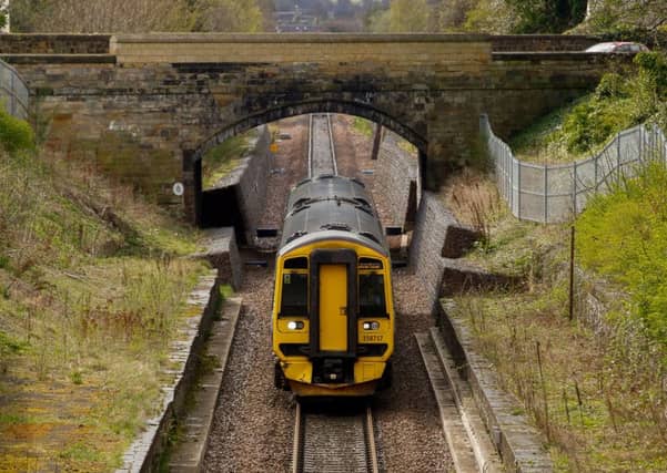 A Borders Railway service at Eskbank in Midlothian.