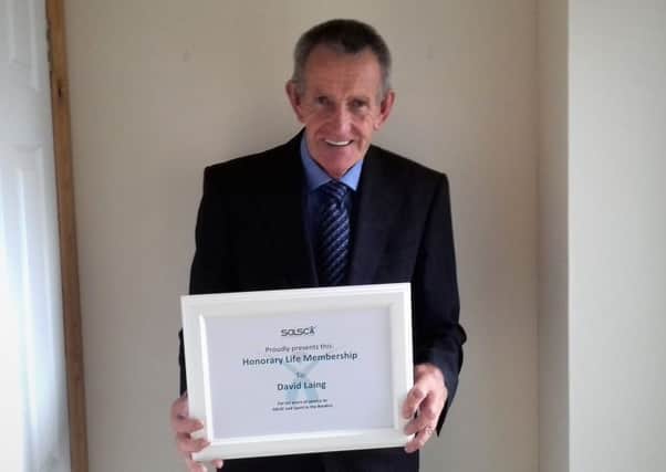 David Laing, of Kelso Orchard Tennis Club, has been honoured previously for his services to local sport.