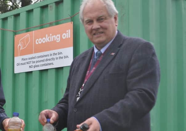 Selkirkshire councillor Gordon Edgar at one of the region's recycling centres.