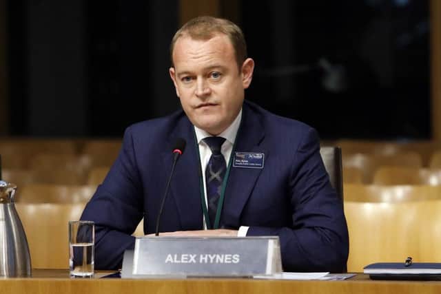 ScotRail boss Alex Hynes at a previous meeting of Holyrood's rural economy and connectivity committee.