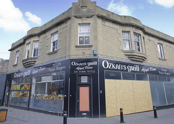 The old Ozkan's Grill in Market Street, Galashiels.