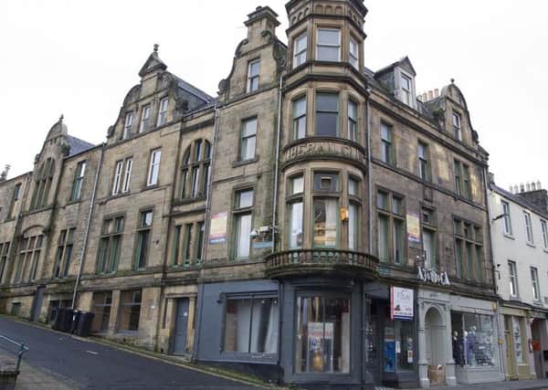 The old Liberal club in Hawick is one of the properties expected to benefit from a forthcoming conservation area regeneration scheme.