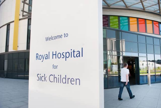 The Royal Hospital for Sick Children in Glasgow.