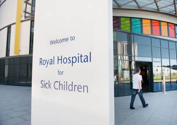 The Royal Hospital for Sick Children in Glasgow.