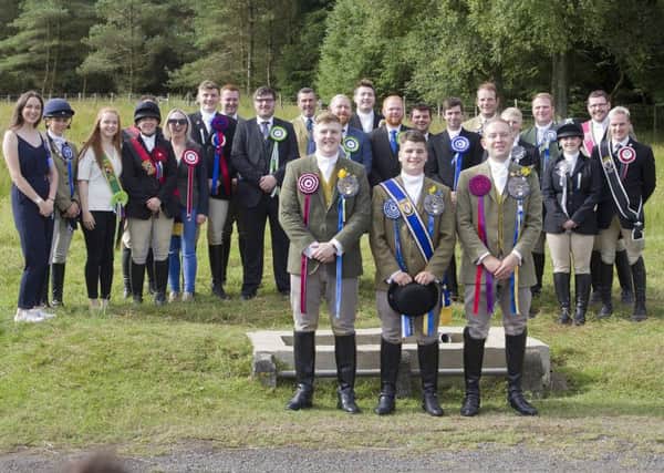 The 2018 principals from across the Borders gather for the traditional group photo at Lauder Common Riding.