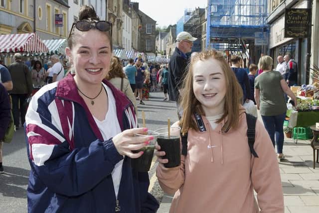 Jedburgh's seasonal market on Easter Sunday.