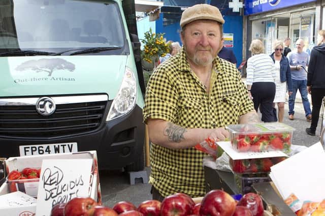 Jedburgh's seasonal market on Easter Sunday.