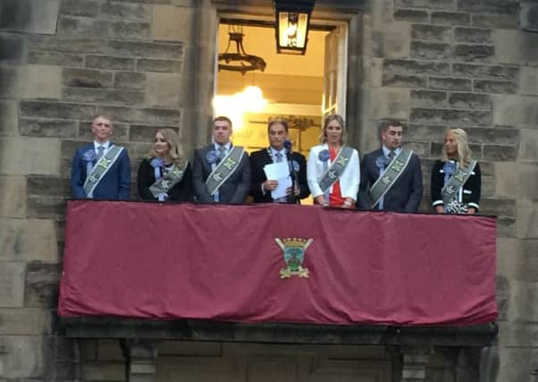 2019 Braw Lad and Braw Lass Robbie Lowrie and Nicola Laing are announced in Galashiels.