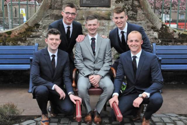 Craigs attendants are, back, Conall Fairbairn and Andrew McColm and, front, Liam Cassidy and Adam Nichol.