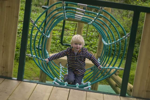 Official opening of new playpark at Harestanes Visitors Centre, near Ancrum.