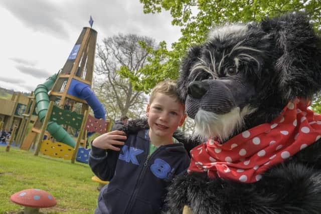 Official opening of new playpark at Harestanes Visitors Centre, near Ancrum.