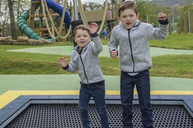 Official opening of new playpark at Harestanes Visitors Centre, near Ancrum.