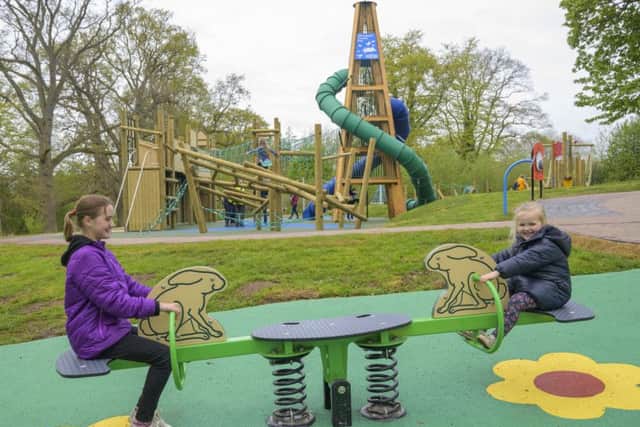 Official opening of new playpark at Harestanes Visitors Centre, near Ancrum.