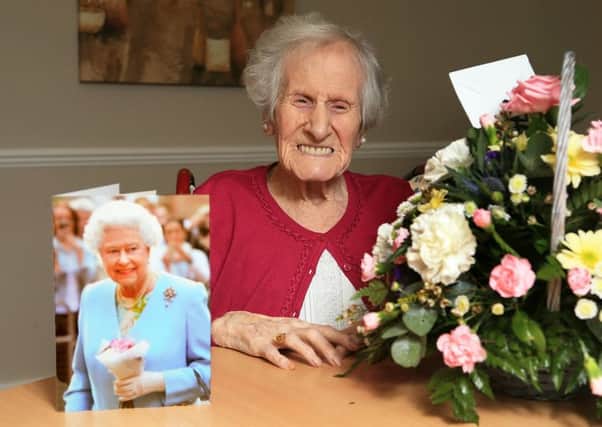 Annie Lean on her 105th birthday.