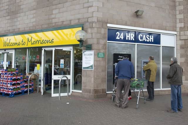 Cash machine, Morrisons, Hawick.