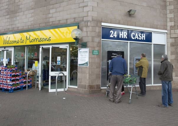 Cash machine, Morrisons, Hawick.