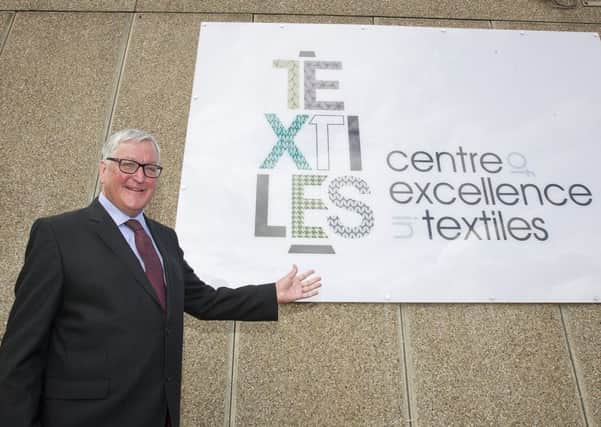 Fergus Ewing Rural Economy Secretary at Hawick's Textile Centre of Excellence