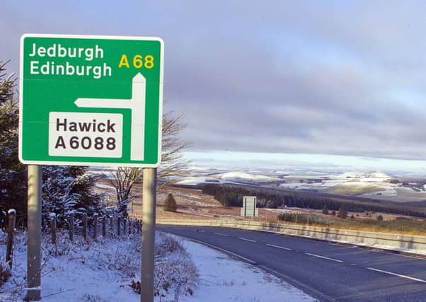 The A68 at Carter Bar.