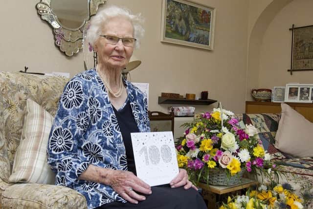 Miss Dun's 100th birthday celebrations in Melrose.