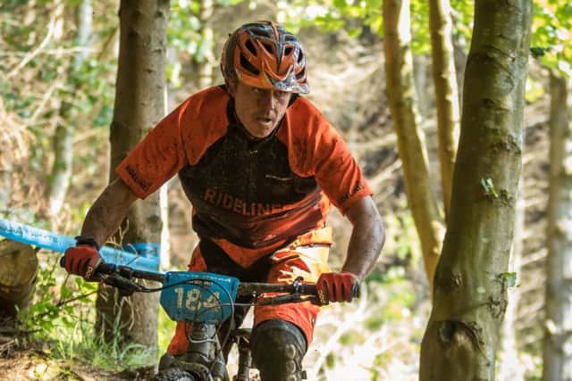 In the thick of it...Jamie competing in enduro before he became the MC.