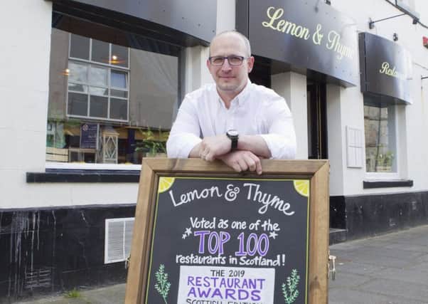 Piotr Dziedzic, chef-patron at the Lemon and Thyme restaurant in Kelso.