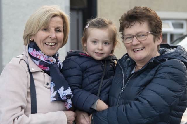 Joyce Kerr , Molly Kerr and Jackie Playfair.