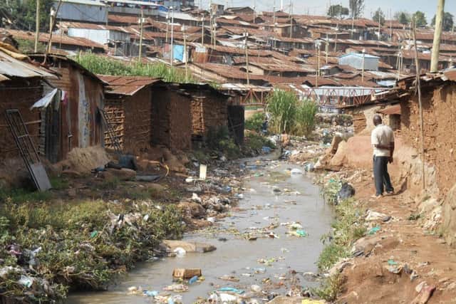 Nairobi...Dominic visited notorious Kibera slum in Kenya, but only during the day as it was too dangerous to venture into at night. However, he did live alongside locals in Homa Bay and in the slums of Uganda during his two year, self-funded trip to Africa.