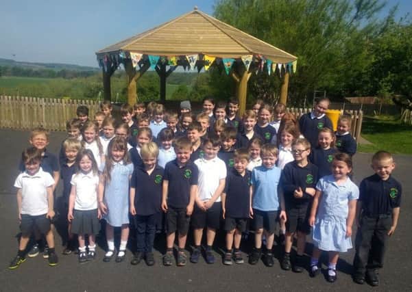 Children, families and the wider community at Morebattle primary school last Friday celebrated the opening of its outdoor classroom.