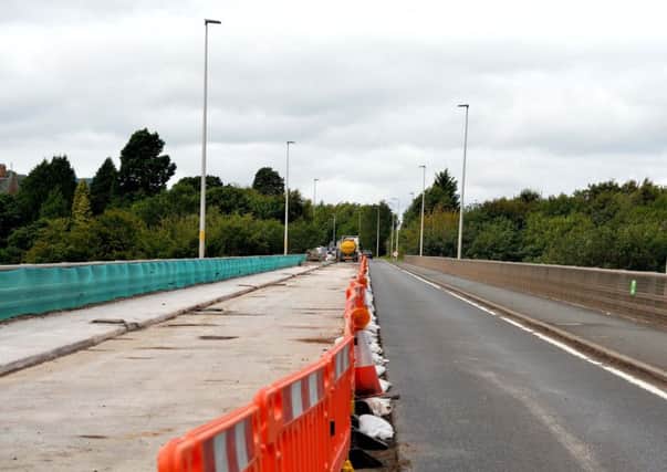 The A6091 Galafoot Bridge, which is due to officially reopen this afternoon.