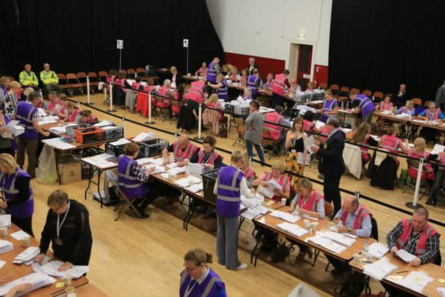 The count gets under way.