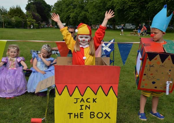 Quinn Hawthorne as Jack in the box at last year's fancy dress parade.