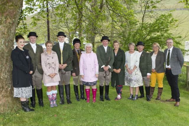The principals with president of the Ancient Order of Mosstroopers club president Gordon Short and his wife Marion, and vice president Graham Hodgins and his wife Susie.