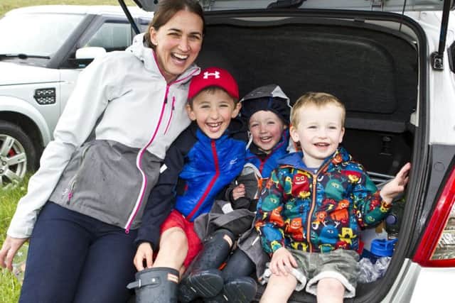 Sarah, Angus, Gregor and Alfie Haig from Kelso.