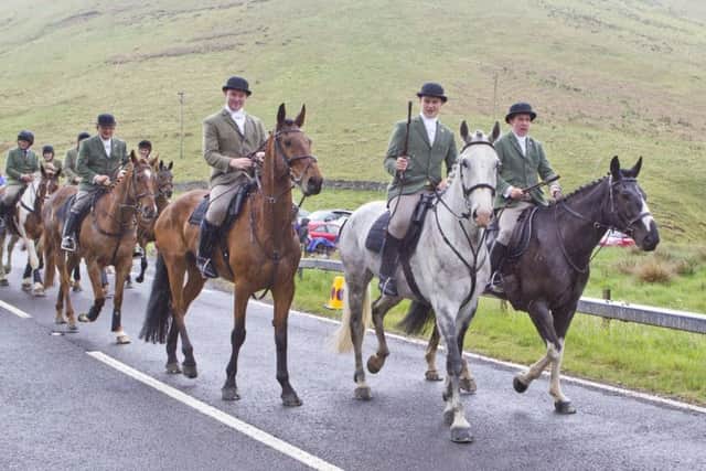 The Hawick principals en route to Mosspaul.