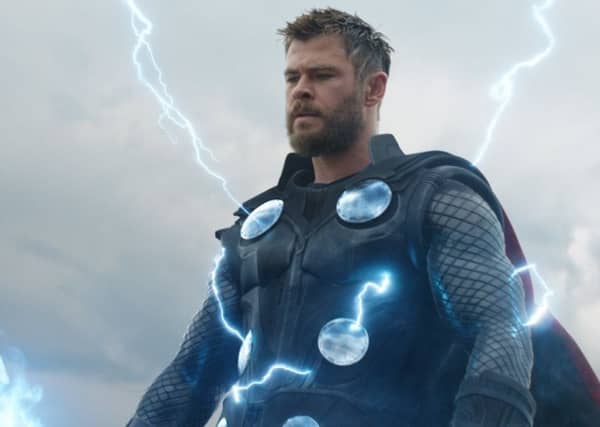 Chris Hemsworth as Thor in Avengers: Endgame.