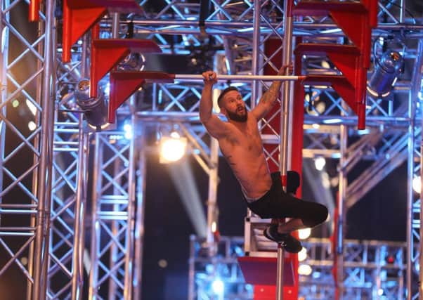 Kelso's Ali Hay competes in series five of Ninja Warrior UK.