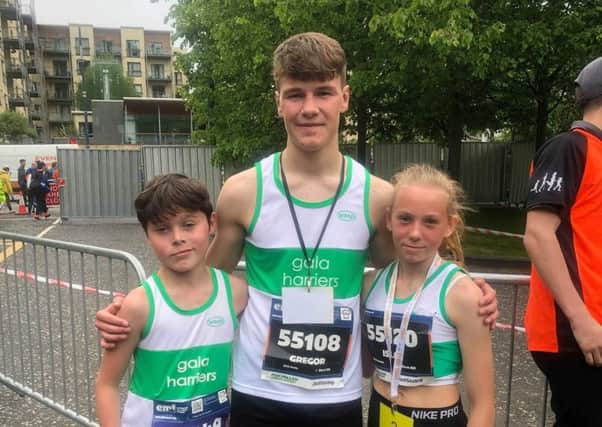 From left, Lennon Scollon, Gregor Collins and Isla Paterson.
