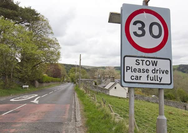 A motorcylist was killed in a crash on the A7 near Stow on Friday.